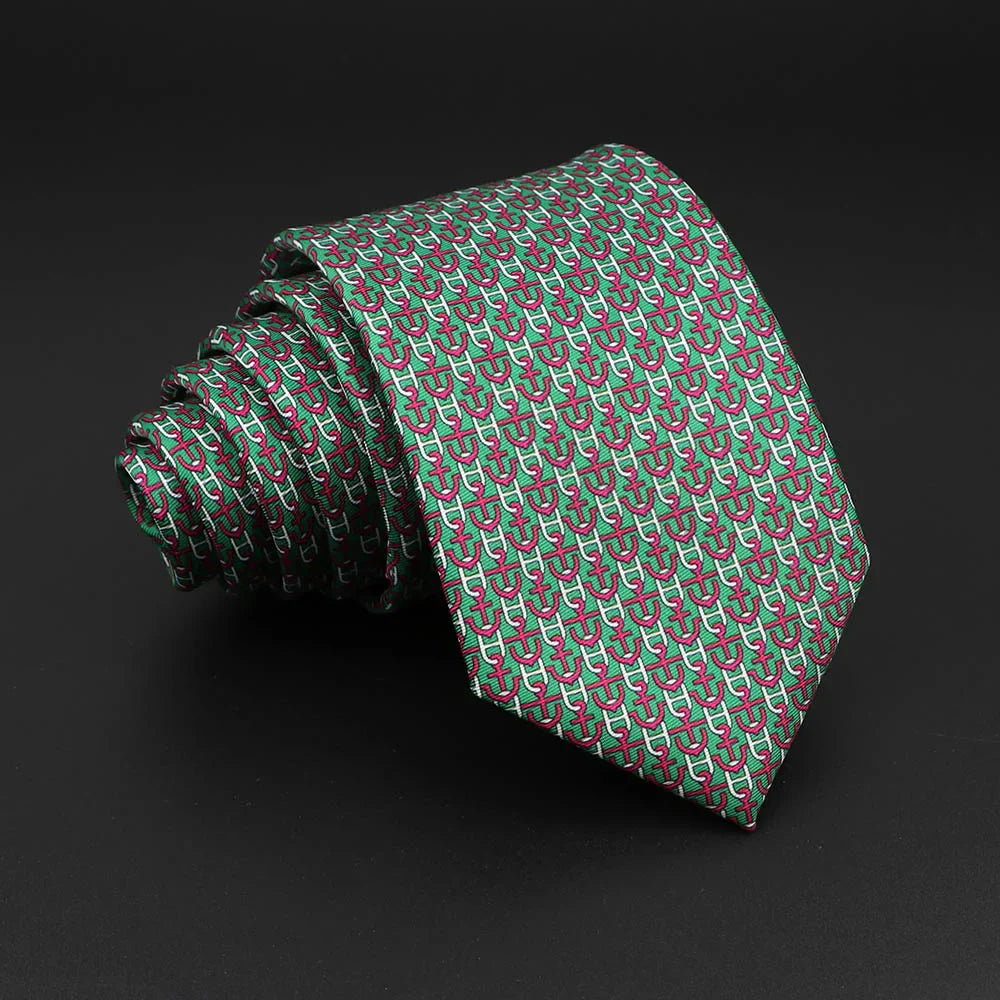 Novelty Men's Formal Ties 7cm Soft Silk Necktie