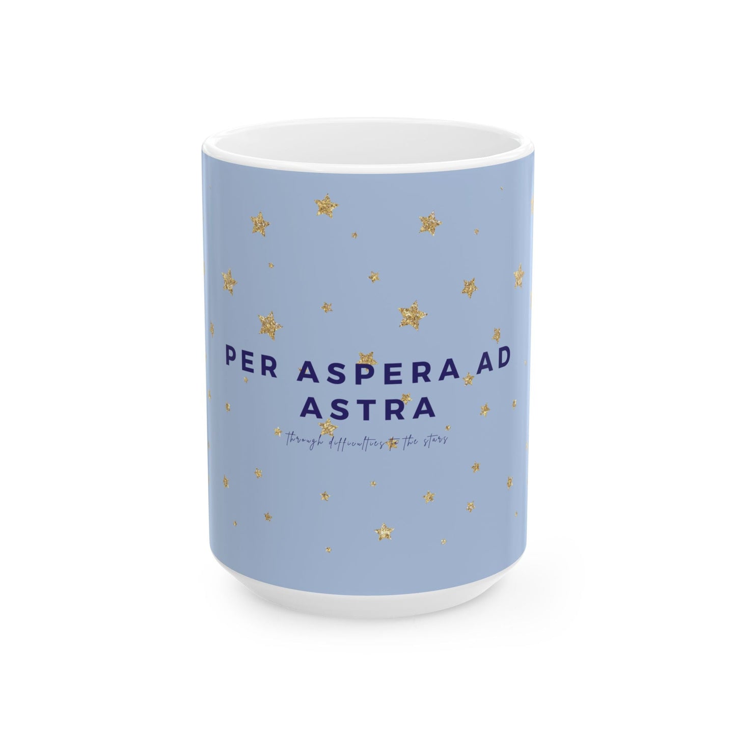 "Per aspera ad astra" Latin Quote Mug, Mourning Gift