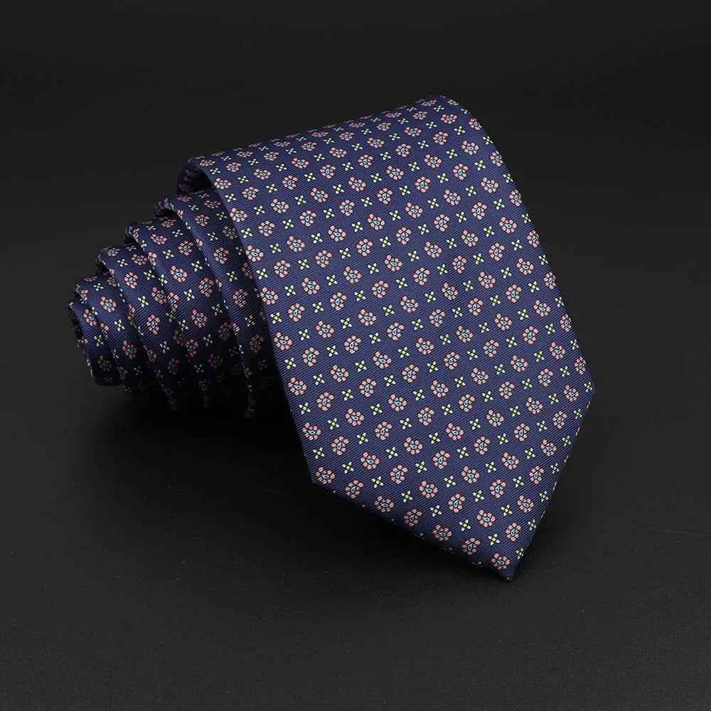 Novelty Men's Formal Ties 7cm Soft Silk Necktie