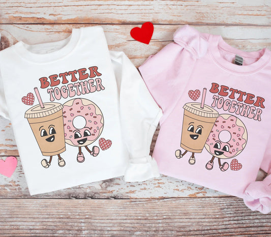 Better Together Valentines Day Graphic Sweatshirt