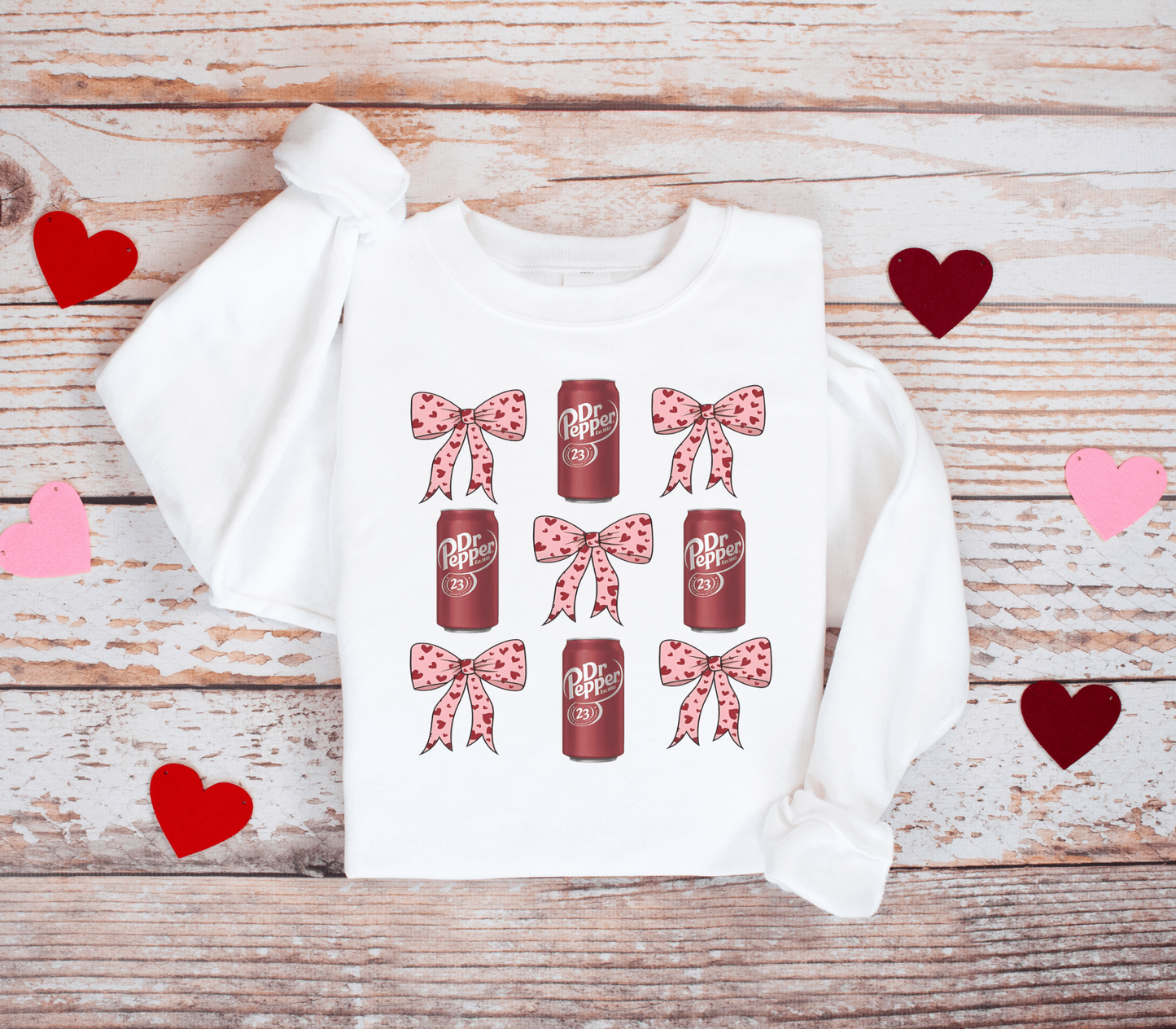 Dr. Pepper Lover Bow Crewneck Sweatshirt