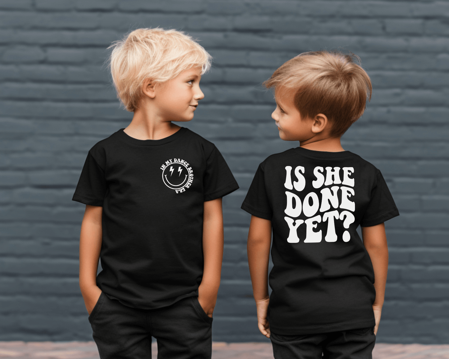 Dance Brother Shirt, Dance Bro TShirt, Is She Done Yet Shirt, Dance Recital Shirt, Dance Competition Family Tee