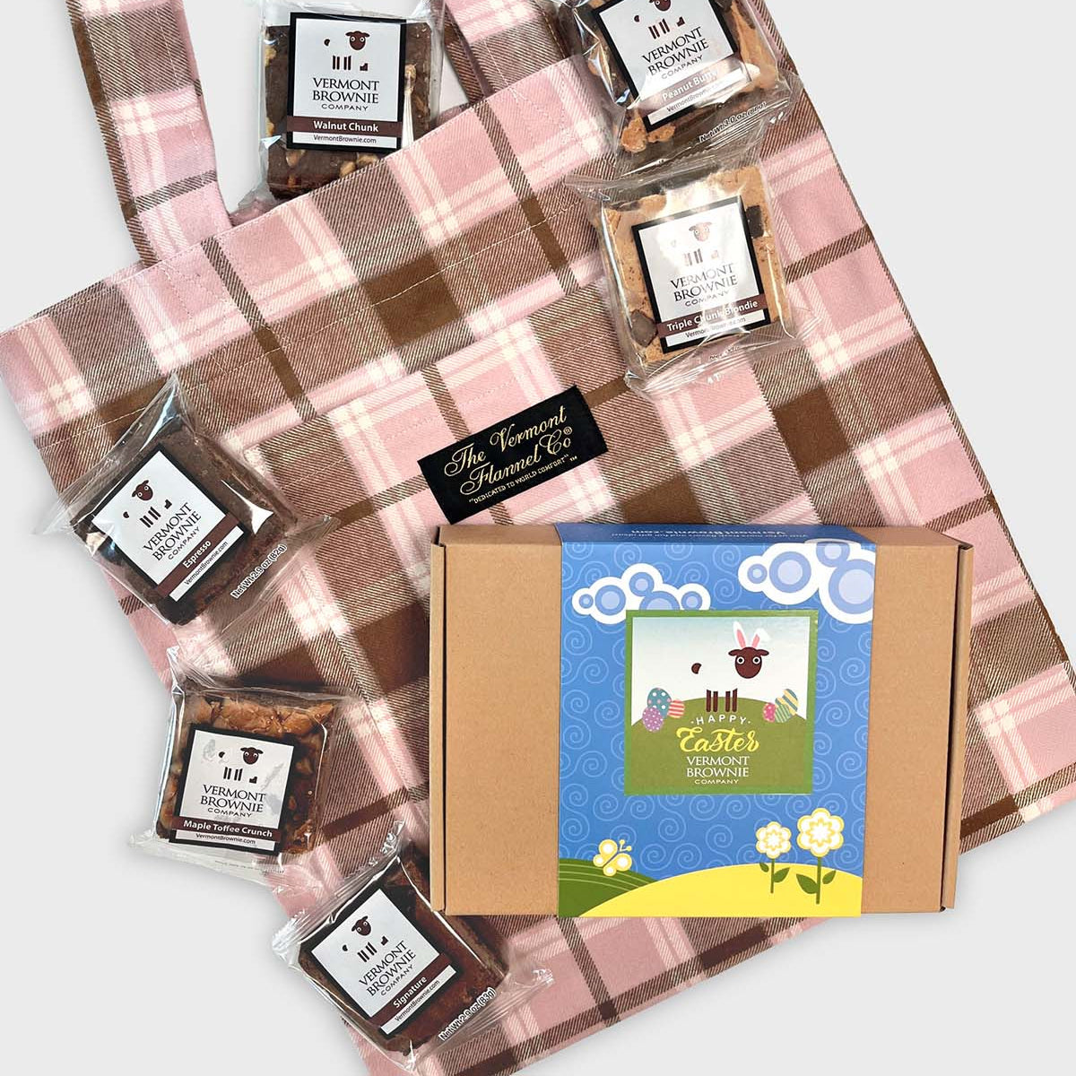 Vermont Flannel & Vermont Brownie Gift Bag - Morrill Mauve
