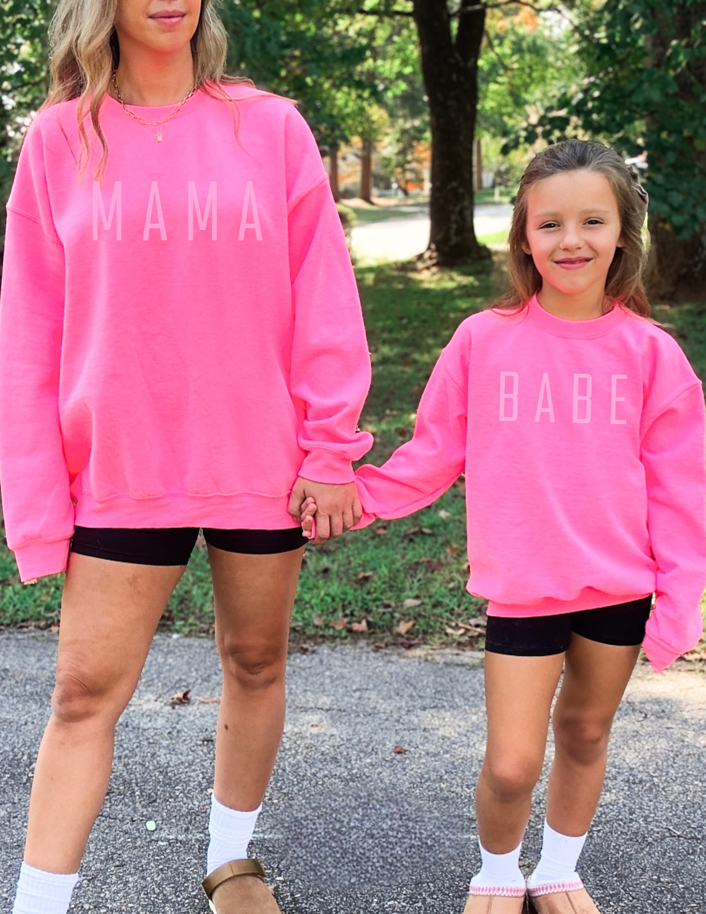 BABE Toddler & Youth Sweatshirt | Valentine’s Day Kids Crewneck | Matching Mama & Mini Outfit | Cute Pink Kids Pullover