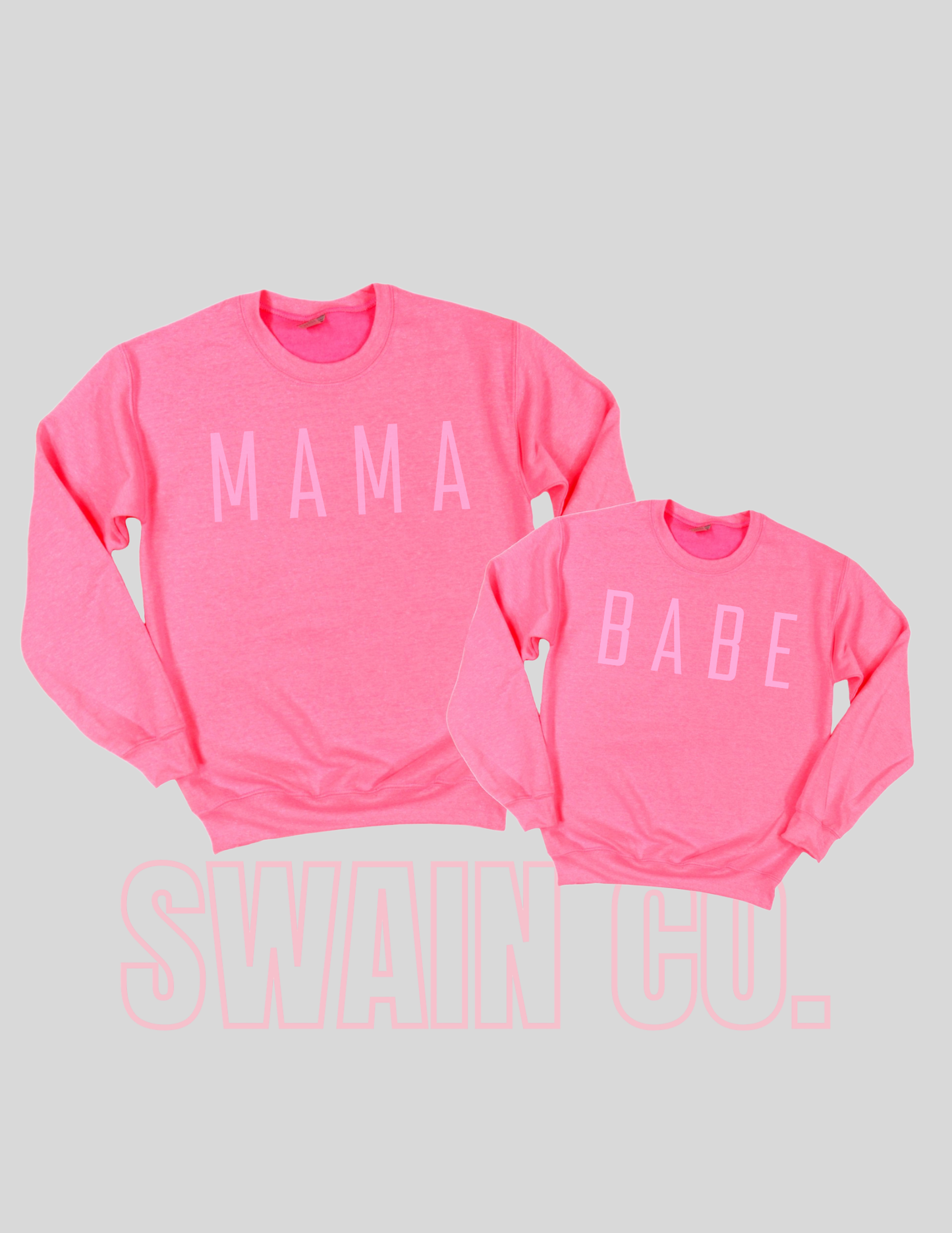BABE Toddler & Youth Sweatshirt | Valentine’s Day Kids Crewneck | Matching Mama & Mini Outfit | Cute Pink Kids Pullover