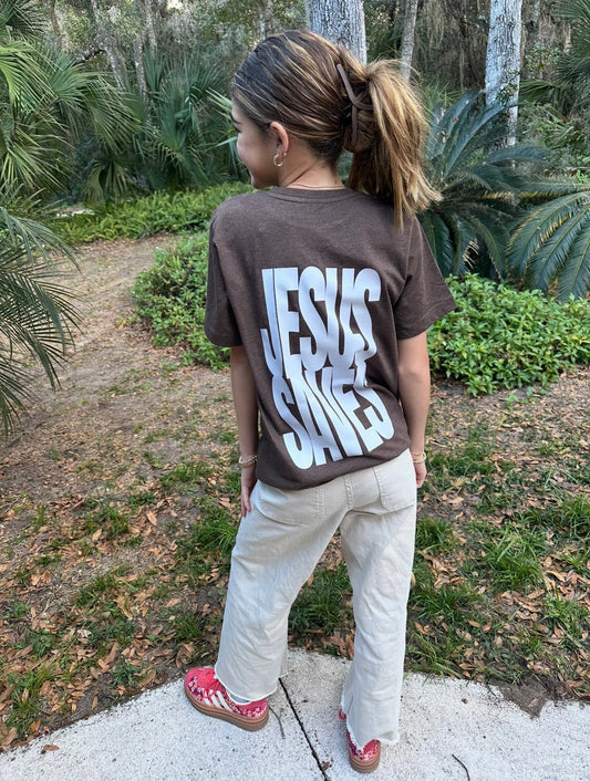 Jesus Saves Youth Unisex LAT Fine Jersey T-Shirt