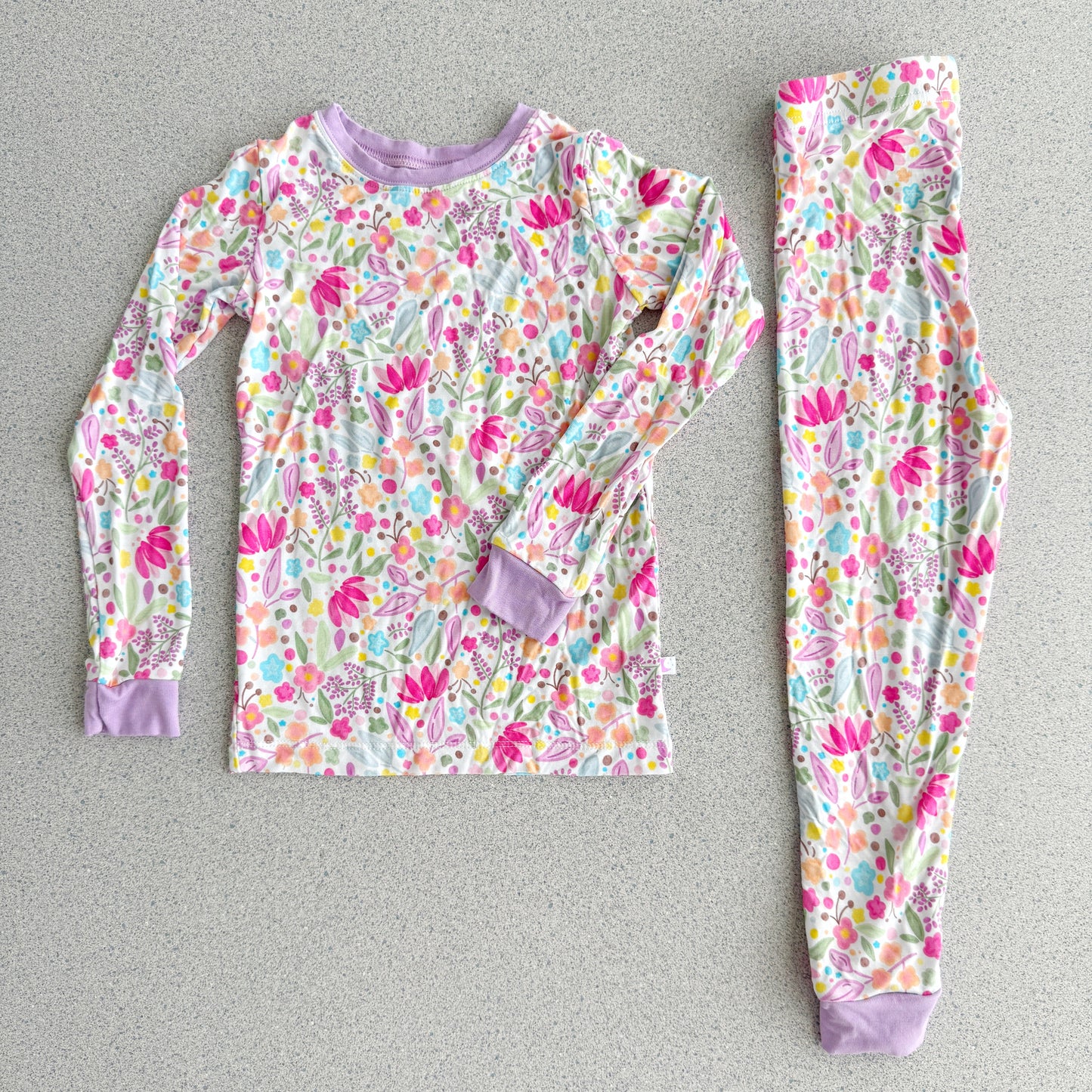 Lilac Petals Bamboo Pajamas