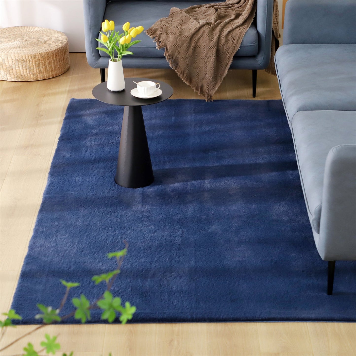 Kasentex Spring Fluffy Elegant Faux Fur Area Rugs, Ultra Soft, Room Decor, Graduation Gifts, Fathers Day Gift, Mom Gift, Easter Gift