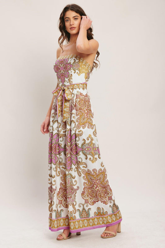 MEDITERRANEAN DREAM WOVEN JUMPSUIT