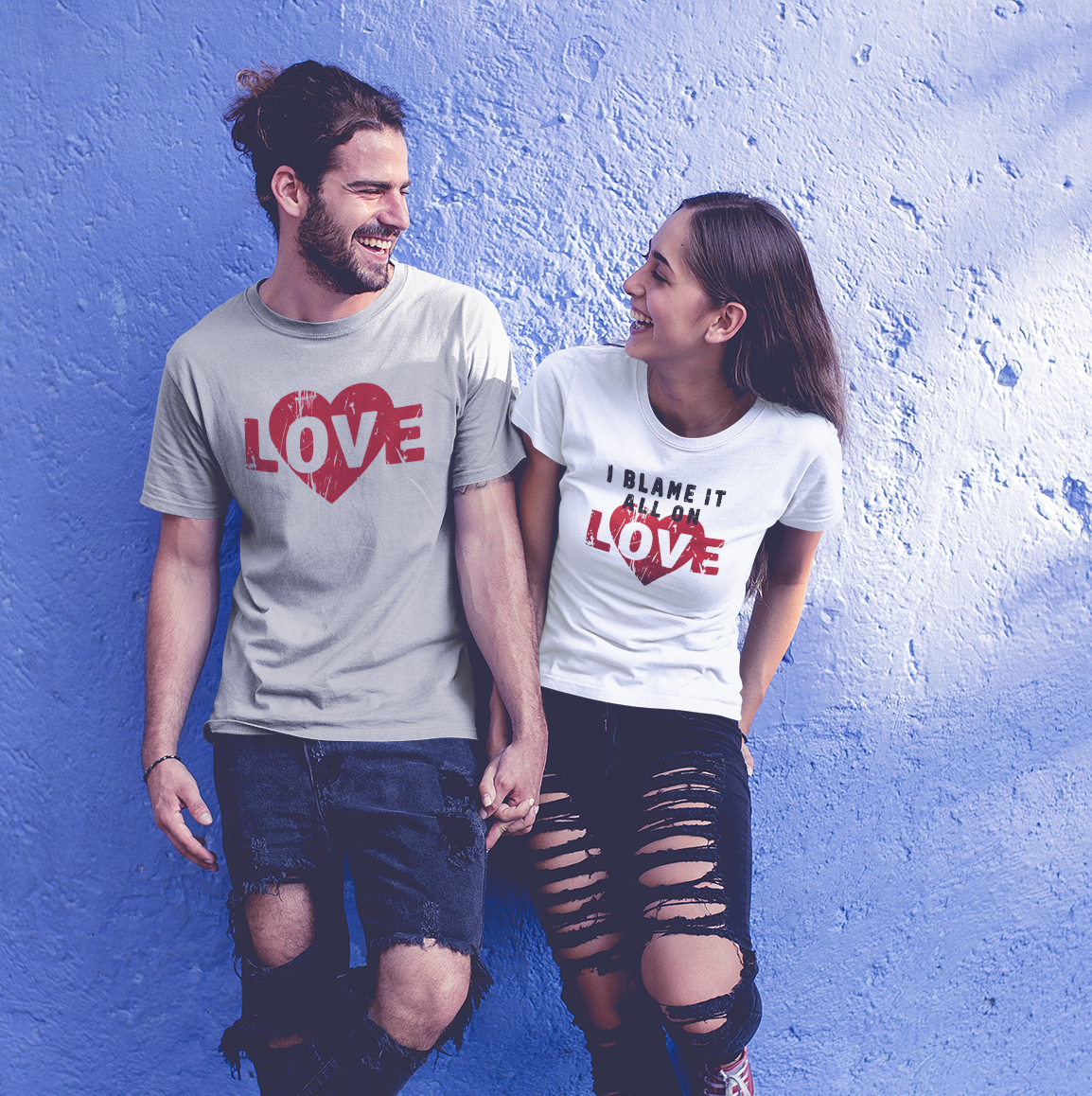 I Blame It All on Love T-Shirt - Vintage Retro Graphic Tee