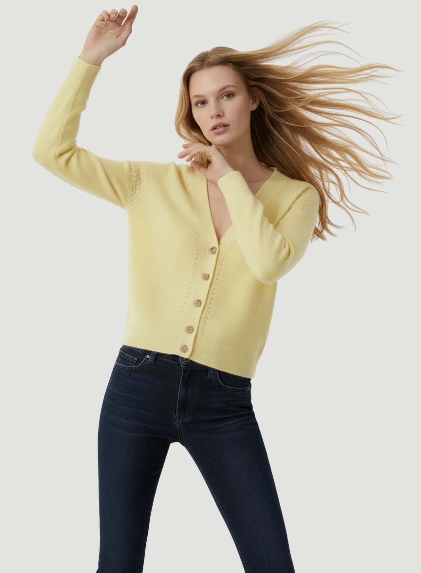 Cashmere Silk V-Neck Cardigan