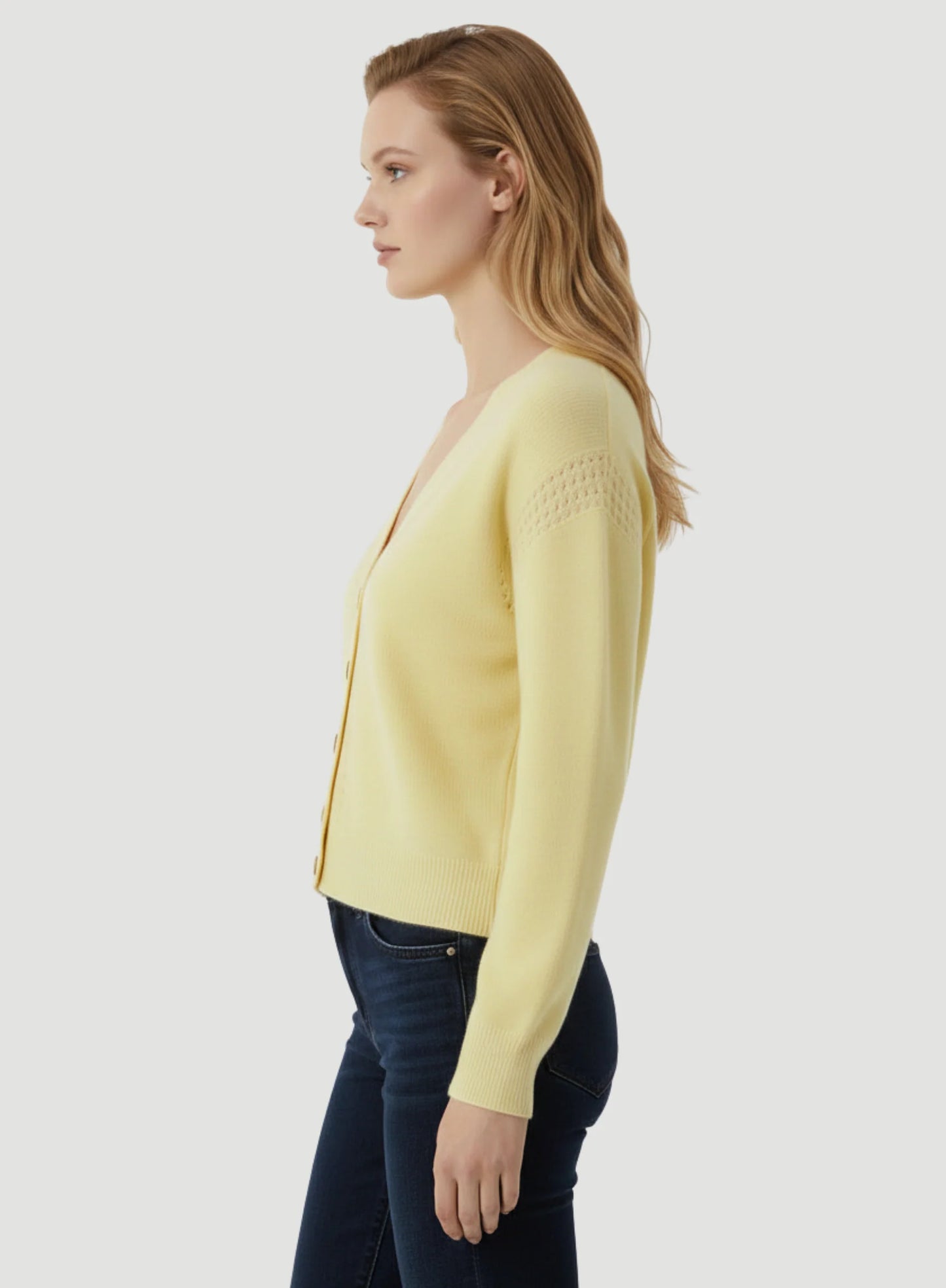 Cashmere Silk V-Neck Cardigan