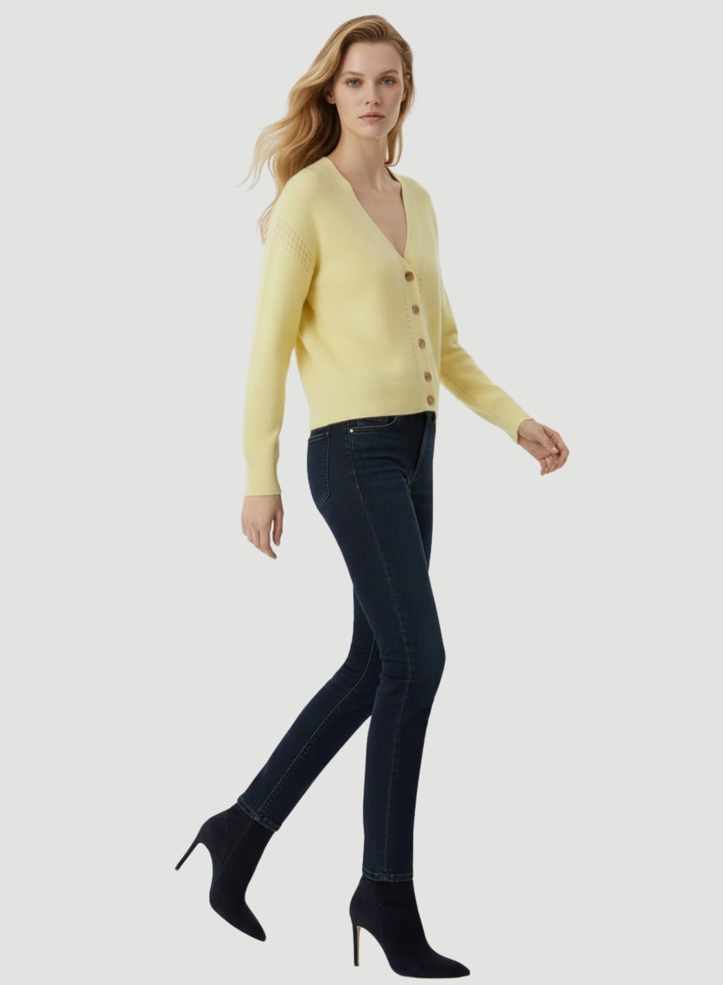Cashmere Silk V-Neck Cardigan