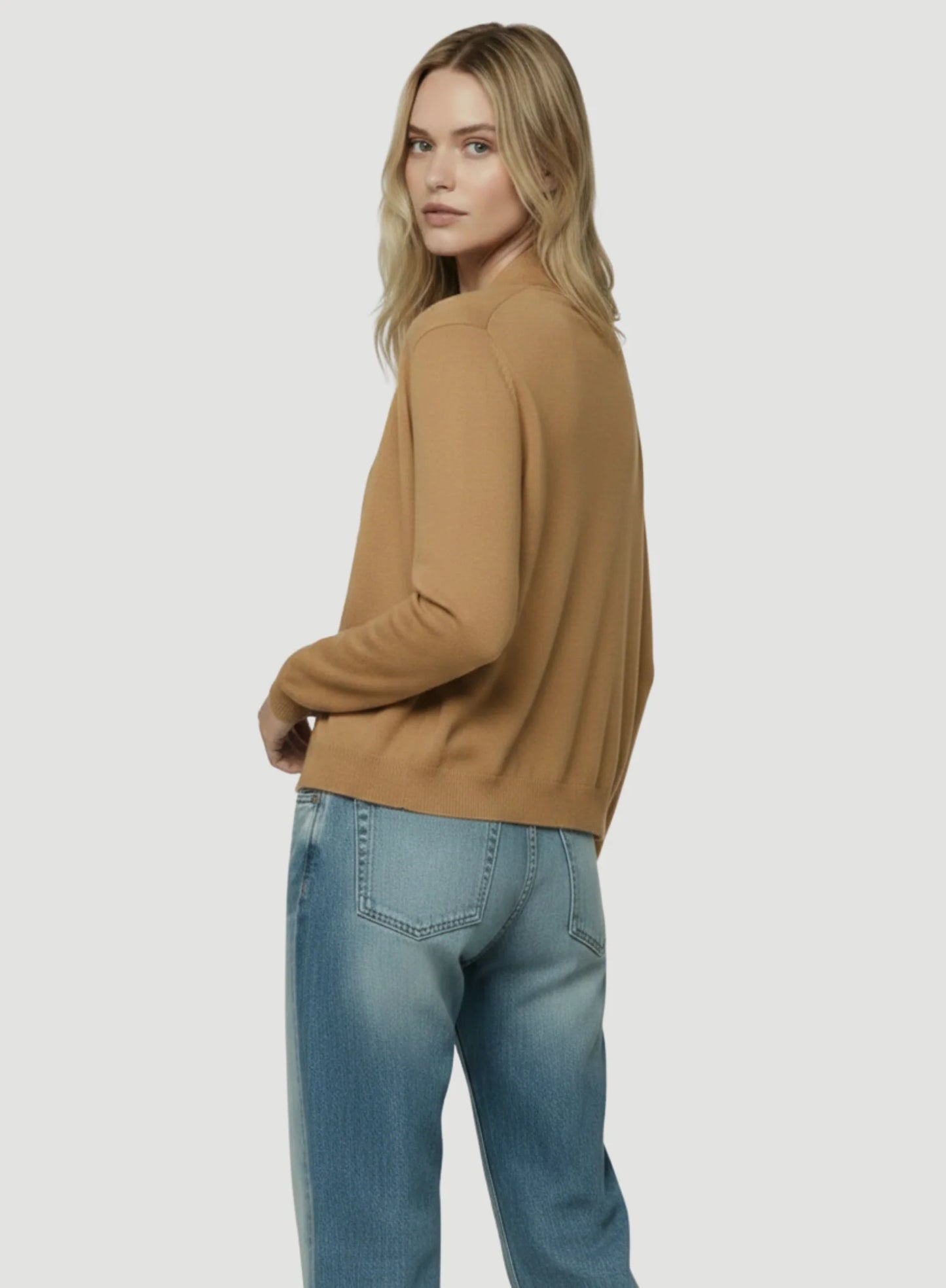 Cashmere Seamless Open Cardigan