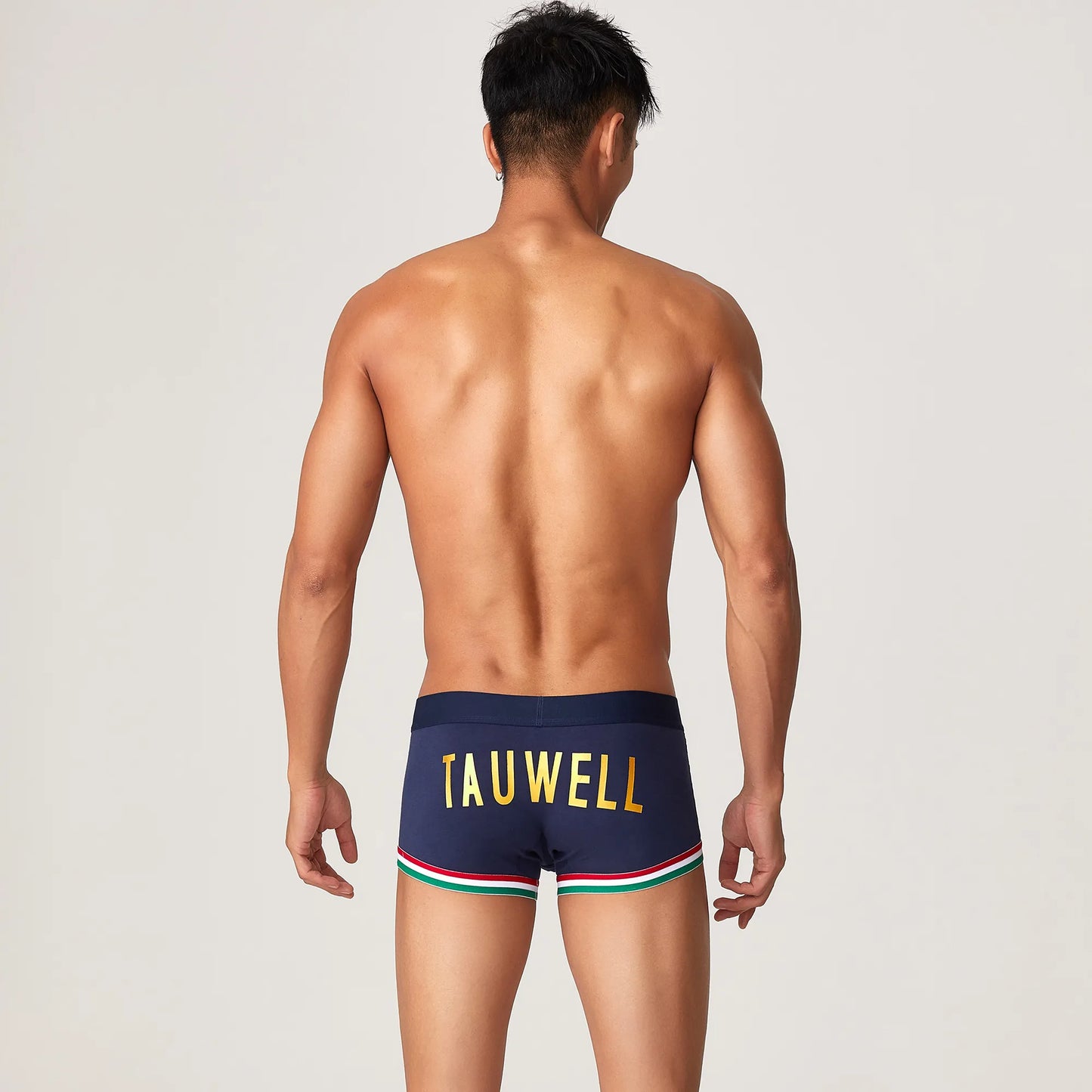 Men’s Cotton Boxer Briefs – Solid Color Streetwear Style