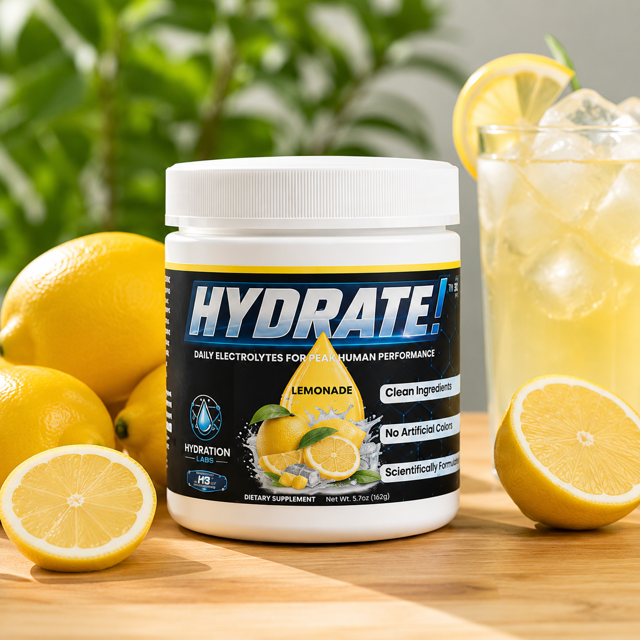 HYDRATE! (Lemonade) Advanced Electrolyte Hydration Powder