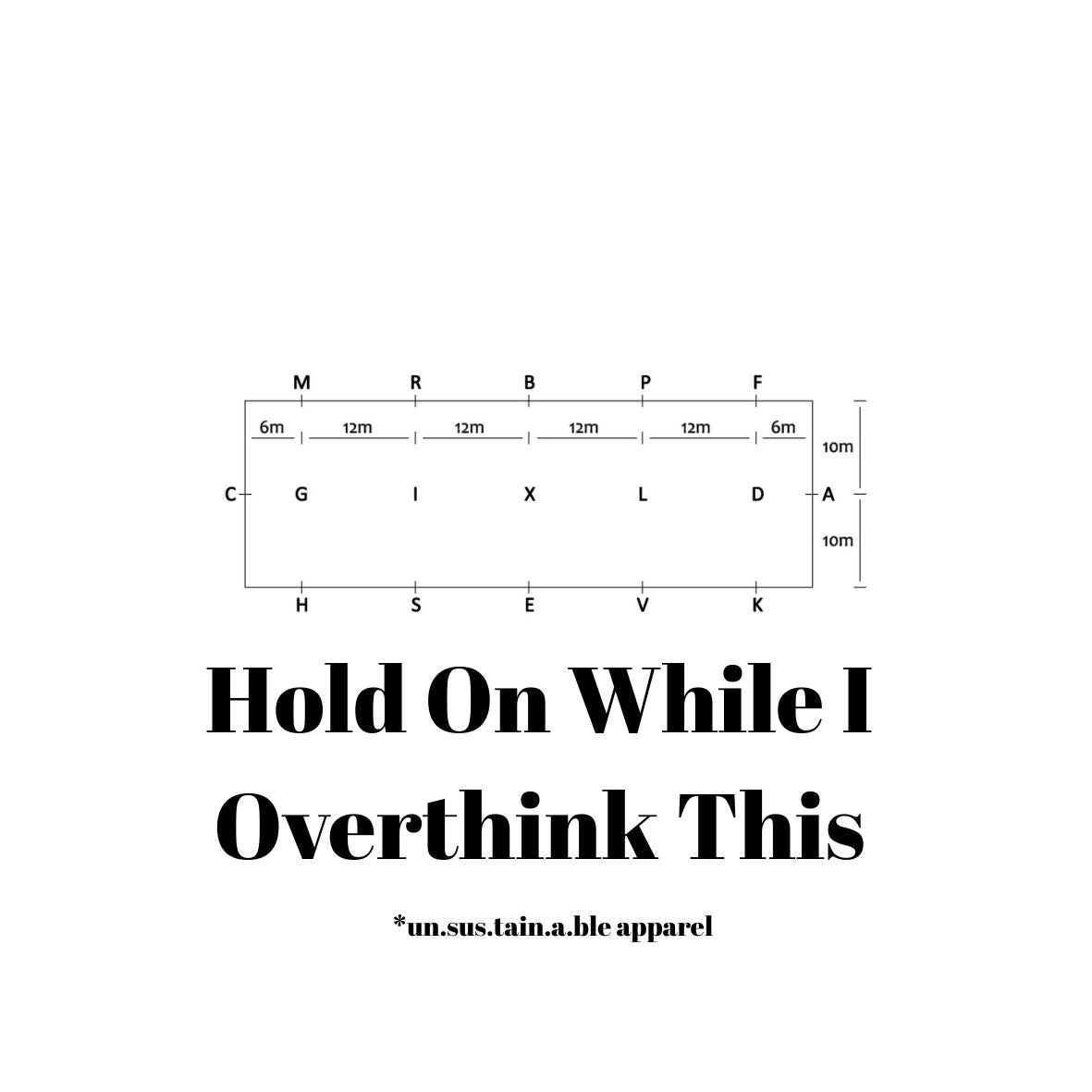 Die Cut Vinyl Sticker - 3x3 - Hold On/Overthink
