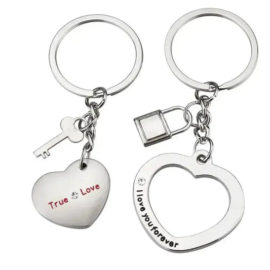Love Couple Keychain Pendant Creative Valentine'S Day Other Festivals Small Gift Keyrings Pendant