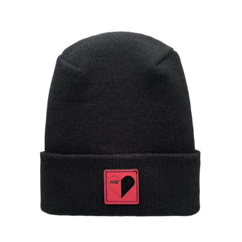 Valentine's Day H Stitch Beanie, You Complete Me, Black