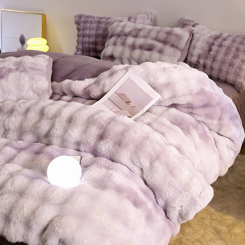 Luxury Soft Faux Rabbit Duvet Cover Set | 3CARATS