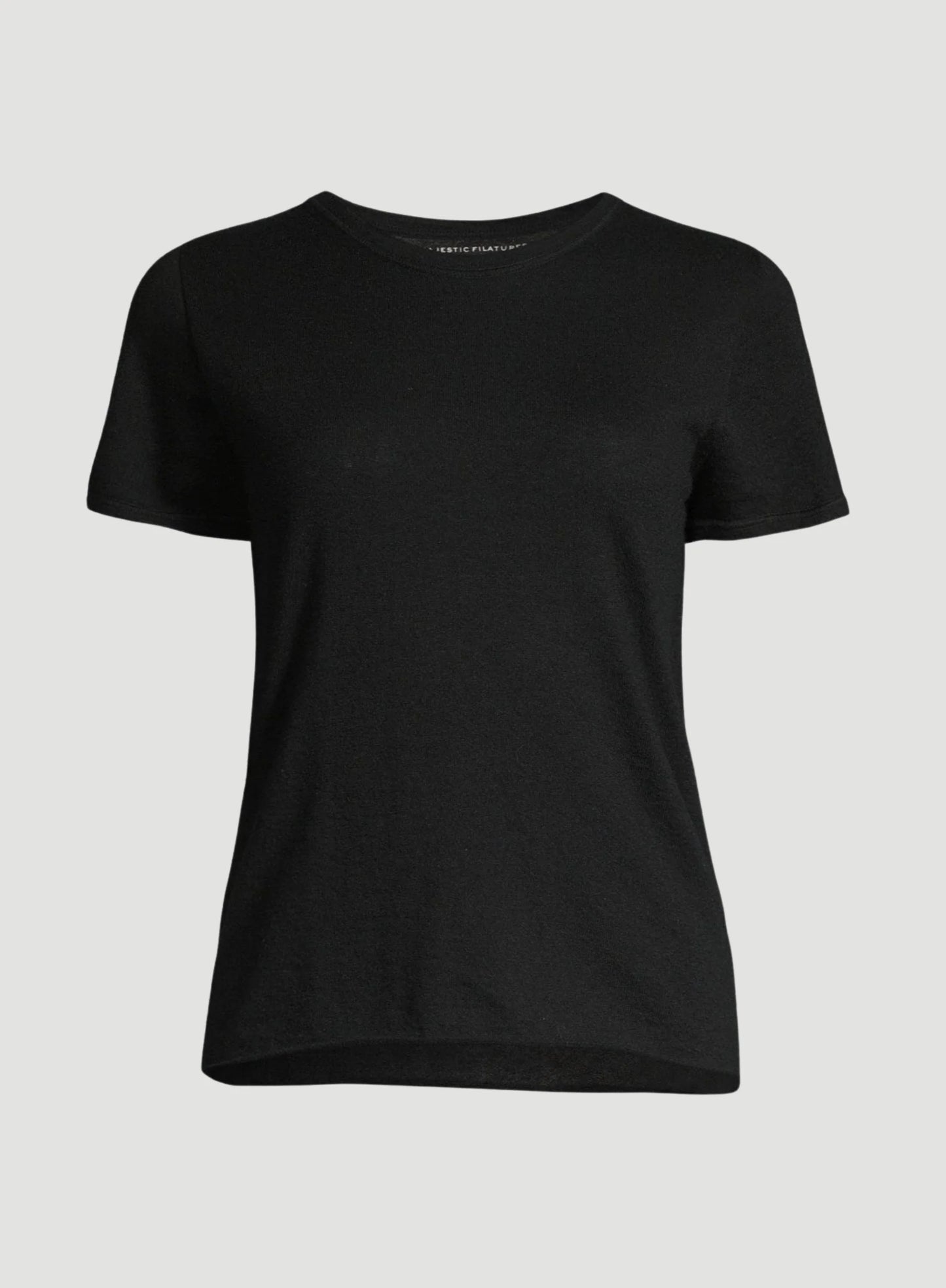 100% Machine Washable Cashmere Short Sleeve Crewneck T-Shirt