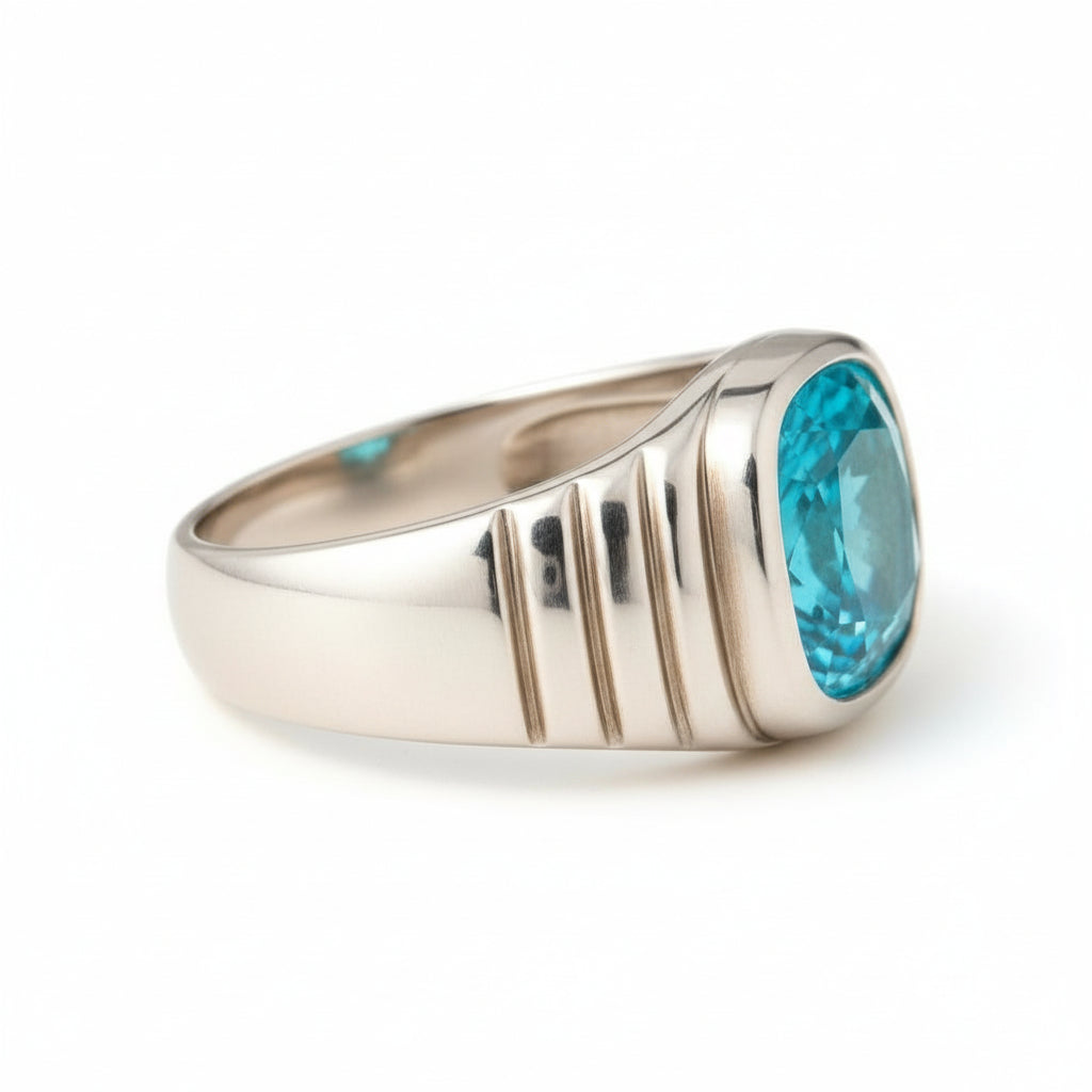 Never Forgotten Ring (For Men)<br>Cushion Cut • 12x10mm