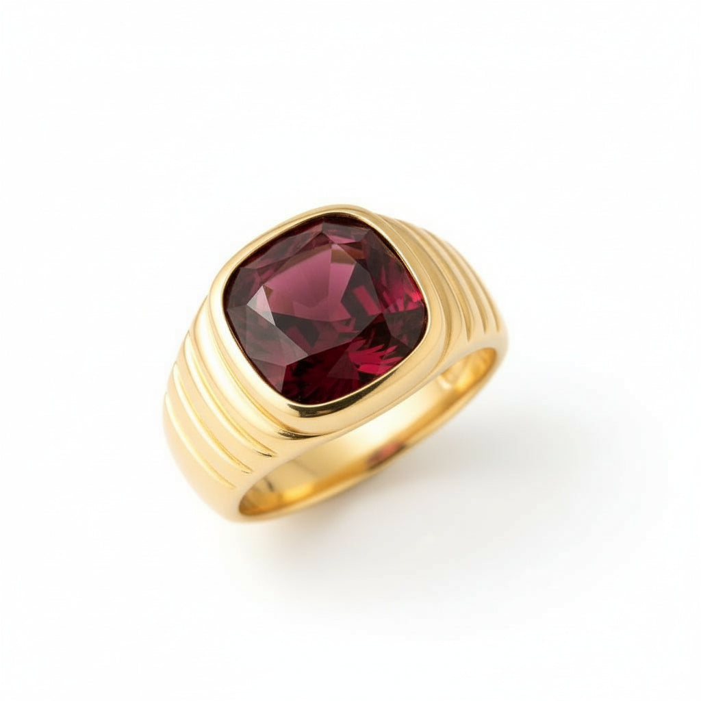 Never Forgotten Ring (For Men)<br>Cushion Cut • 12x10mm