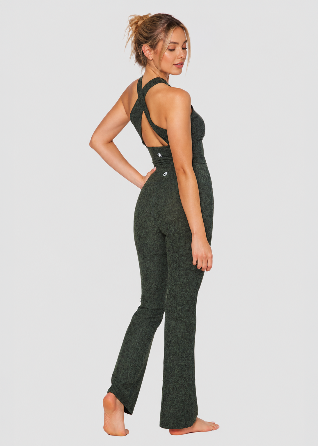 Soft Heather Jersey Flare Leggings