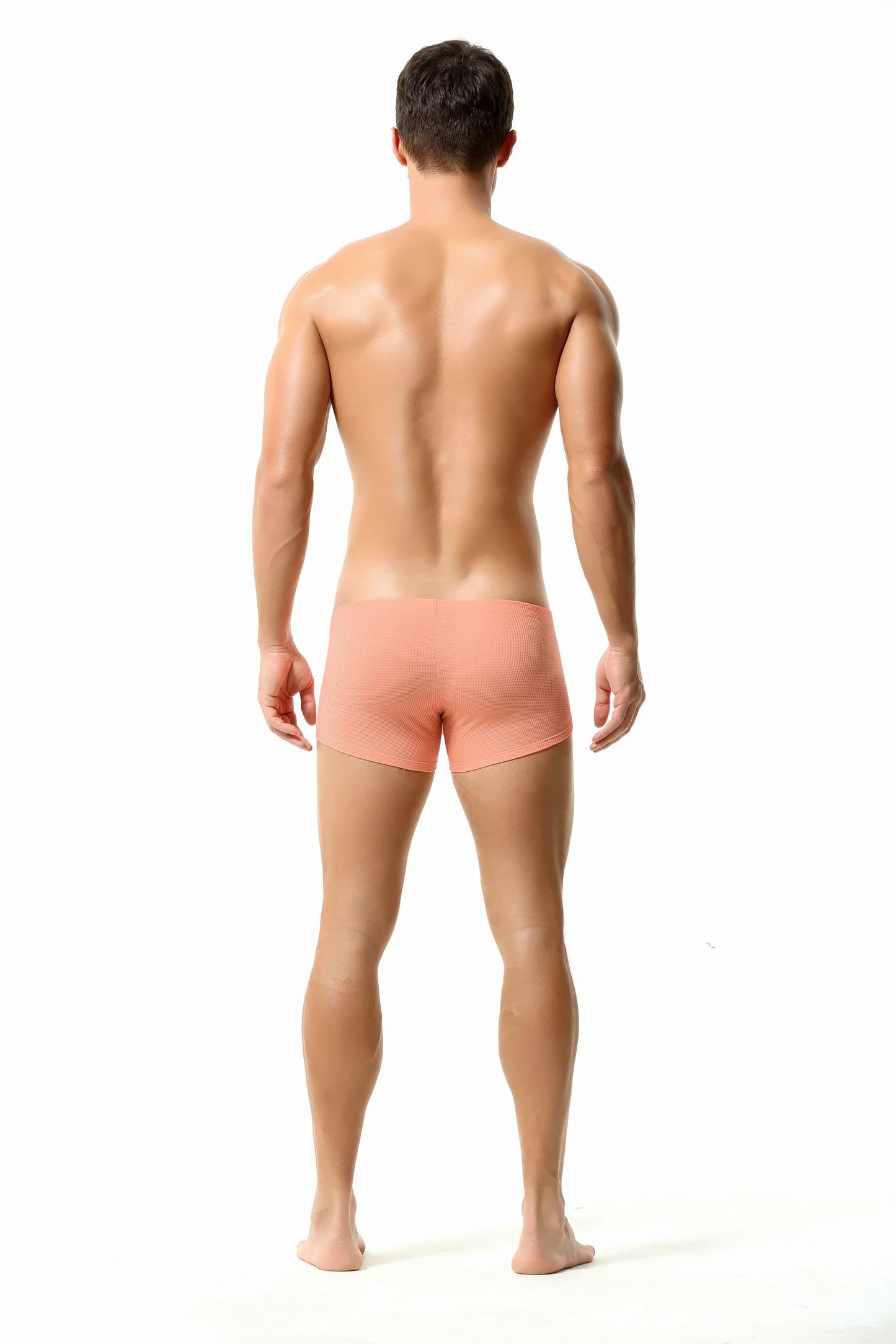 Men’s Breathable Solid Color Boxer Briefs