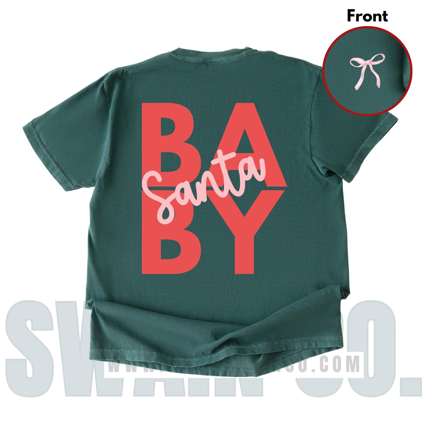 Santa Baby T-Shirt or Sweatshirt | Modern Cute Christmas Shirt | Retro Holiday Graphic Tee