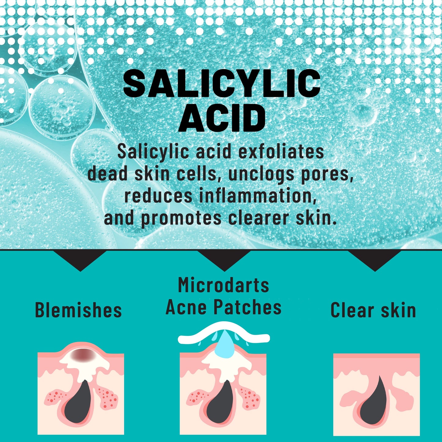 Microdarts Patches Targeted Blemish & Skin Support with Hyaluronic Acid, Salicylic Acid & Niacinamide