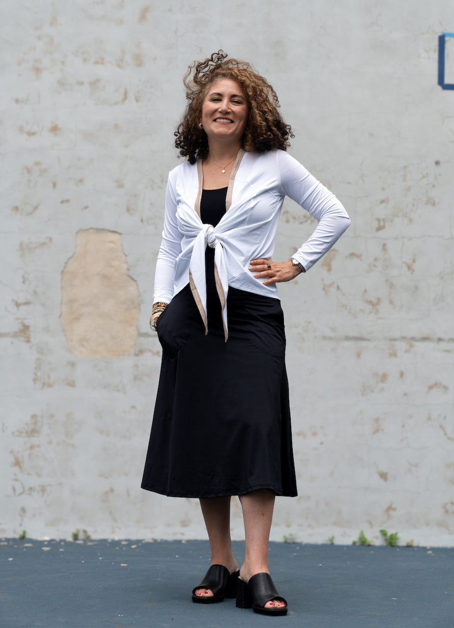 Midi Skate Skirt with Pockets