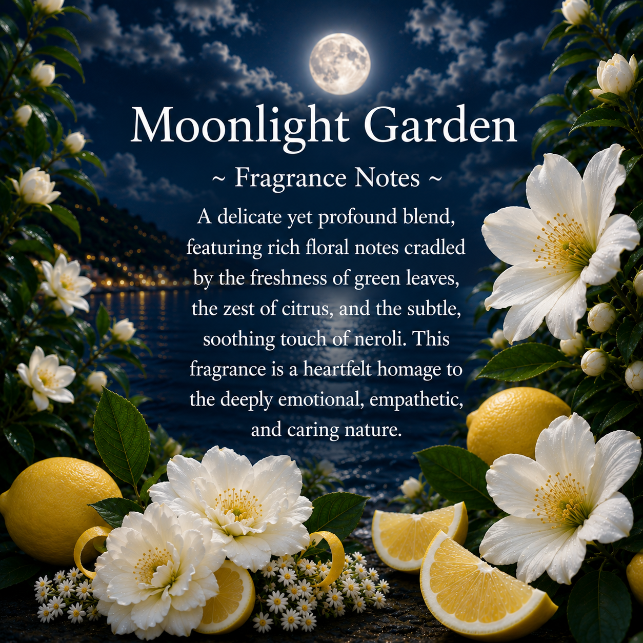 Moonlight Garden Crystal Candle, 10oz