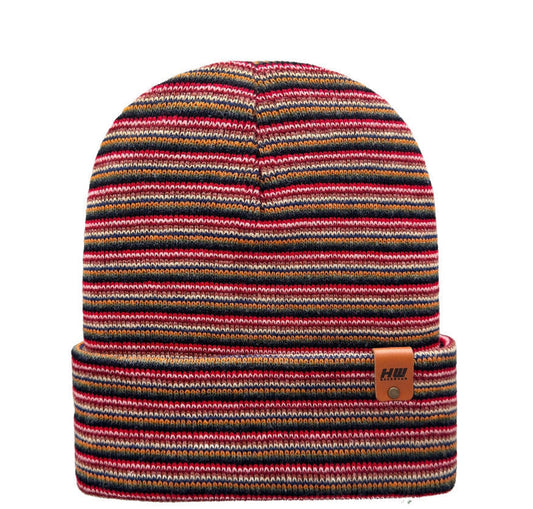 Traditional Cuffed Beanie, Multi Color Knit Winter Hat