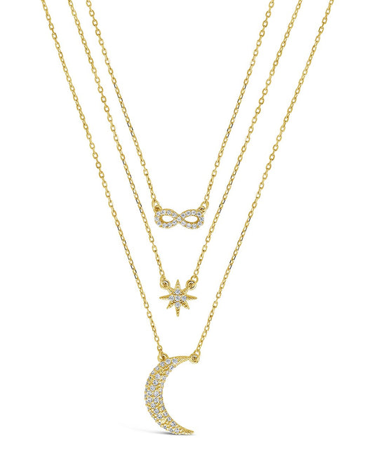 CZ Celestial Infinity Necklace