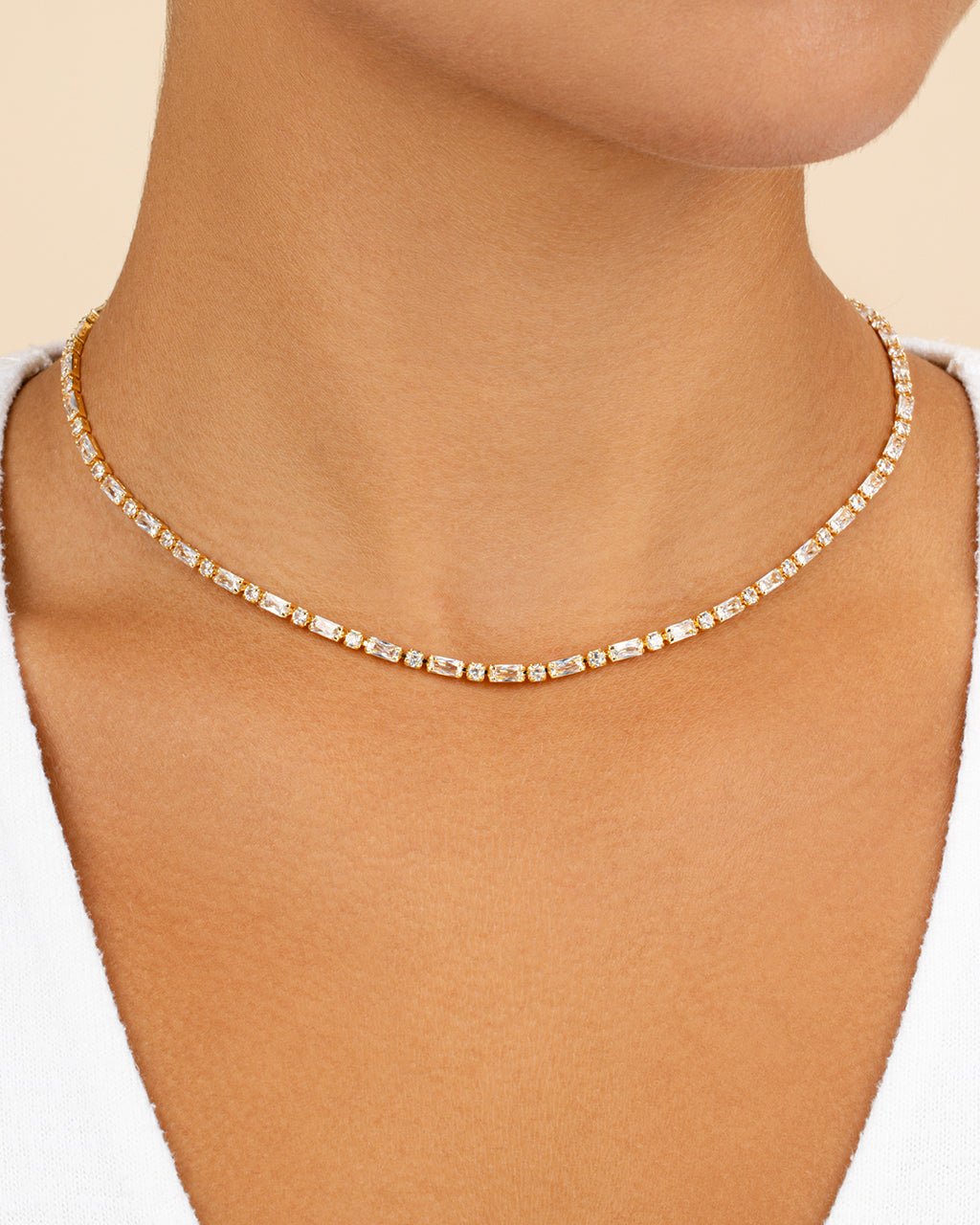 Georgia CZ Tennis Necklace & Bracelet Bundle