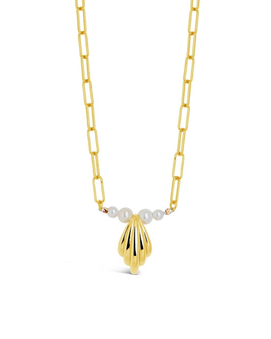 Chérie Pearl Shell Pendant Necklace