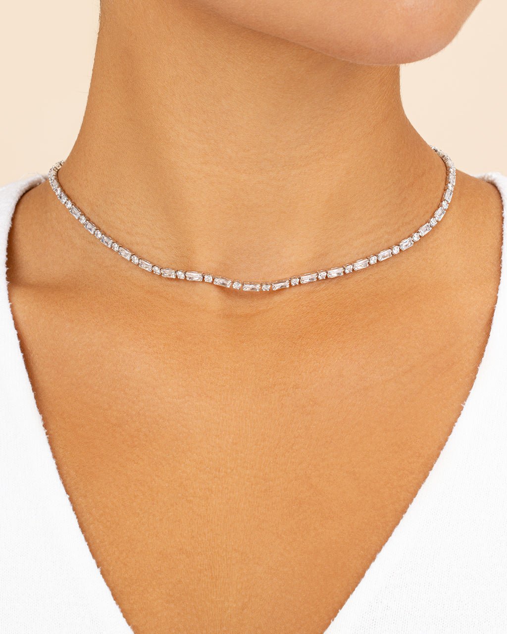 Georgia CZ Tennis Necklace