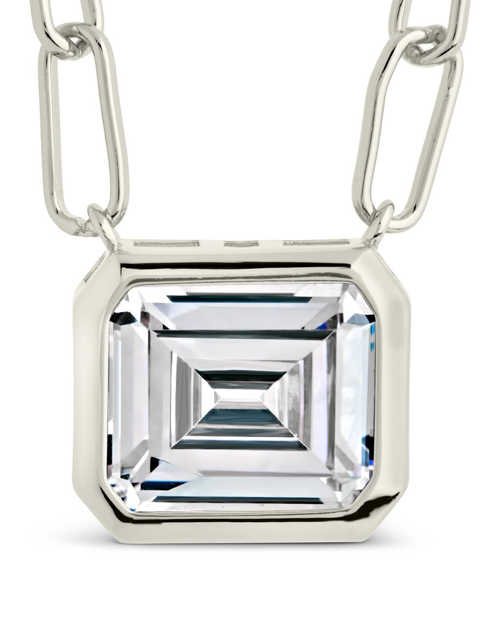 Camille Bezel CZ Statement Necklace