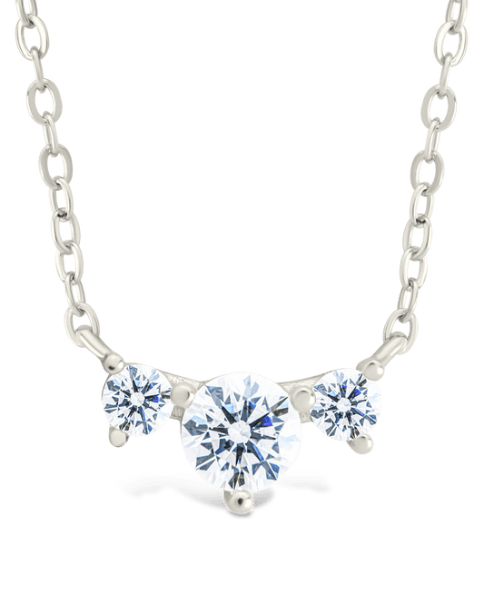 Sterling Silver Robin CZ Necklace