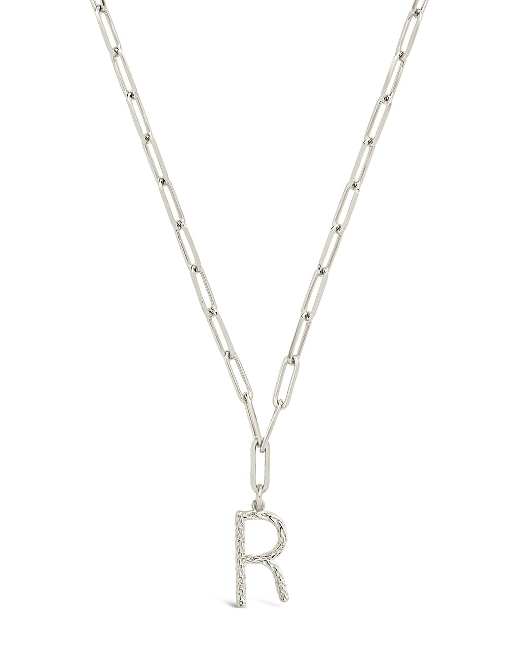 Braided Initial Pendant Necklace
