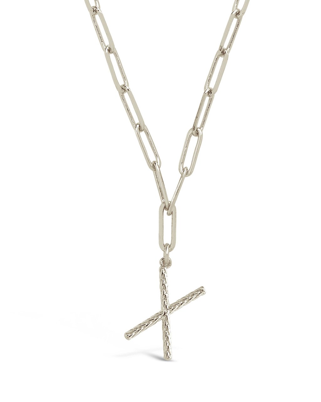 Braided Initial Pendant Necklace