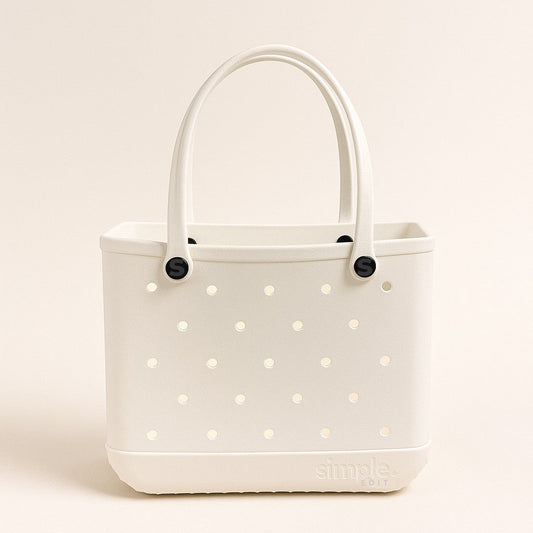 Everyday Medium EVA Tote – Coconut | Waterproof, Lightweight, Creamy Ivory Everyday Bag