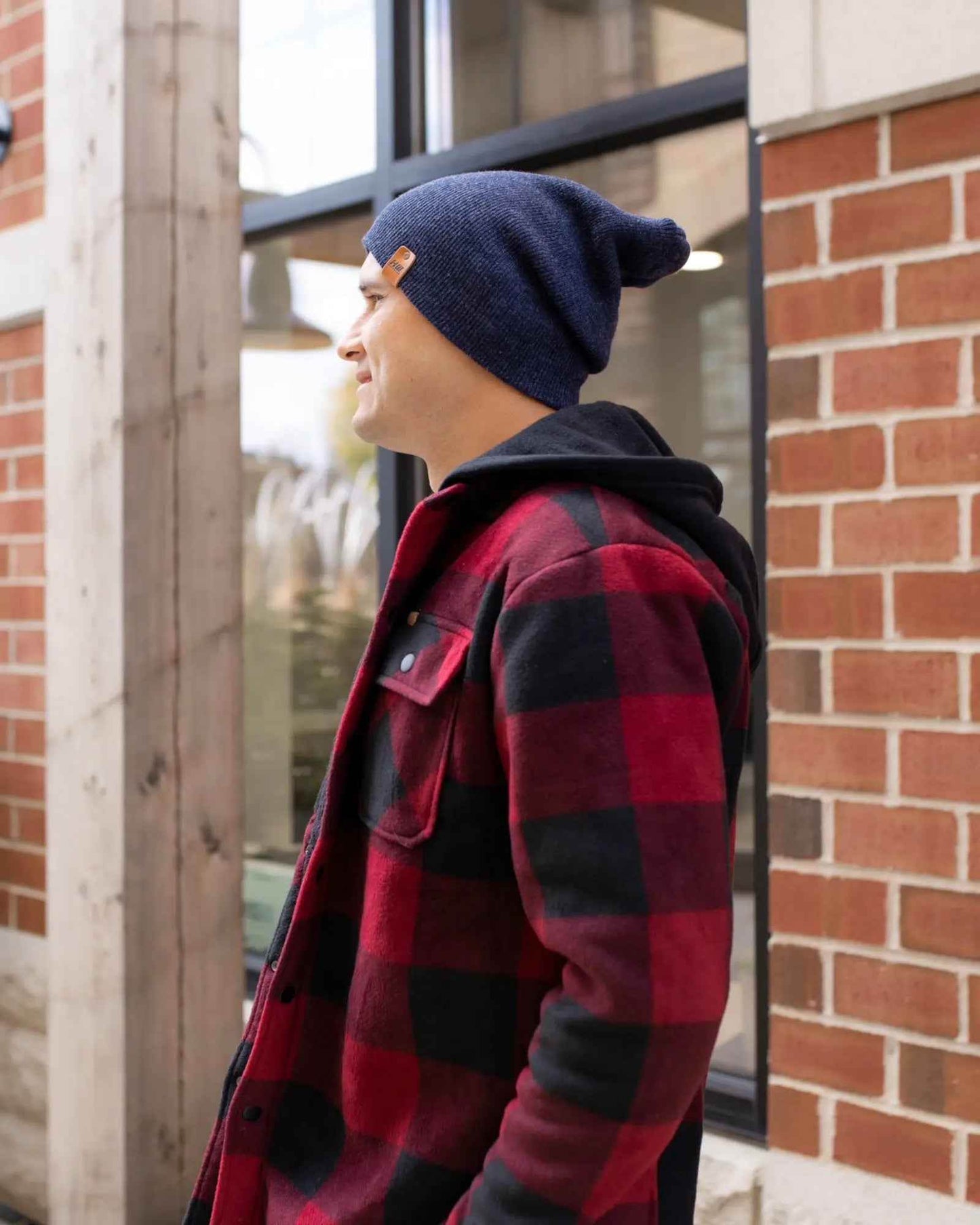 HAAKWEAR H-Stitch Cuffed Beanie - NEW Designed and Made in USA (Patented Design) - Denim Blue