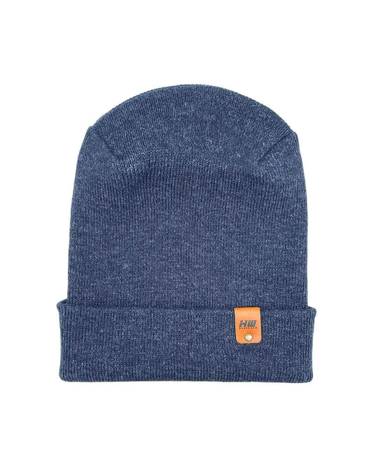 HAAKWEAR H-Stitch Cuffed Beanie - NEW Designed and Made in USA (Patented Design) - Denim Blue