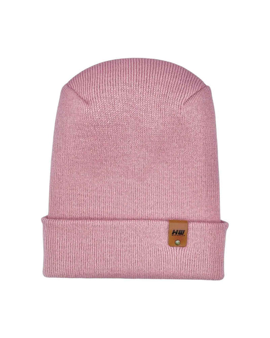 HAAKWEAR H-Stitch Cuffed Beanie - NEW Designed and Made in USA (Patented Design) - Pearl Pink