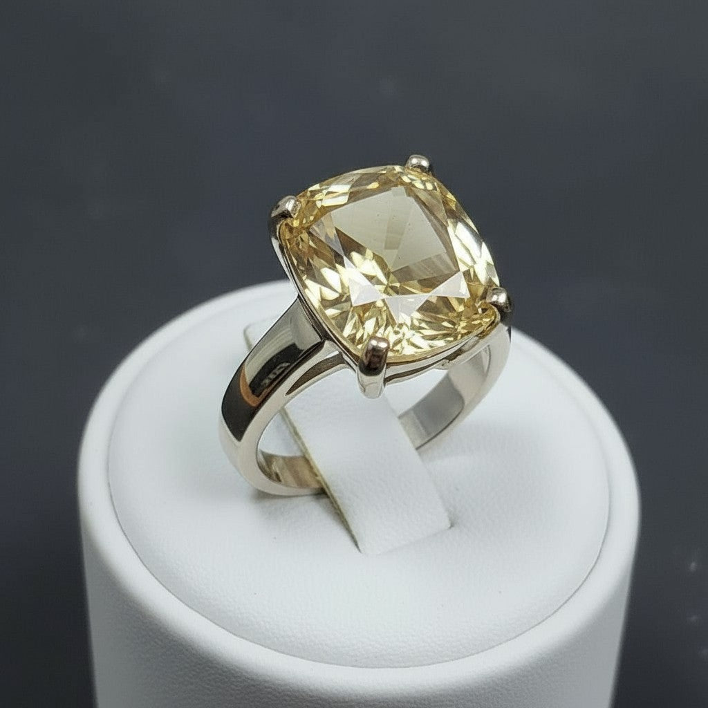 Never Forgotten Ring<br>Cushion Cut • Large 12x10mm