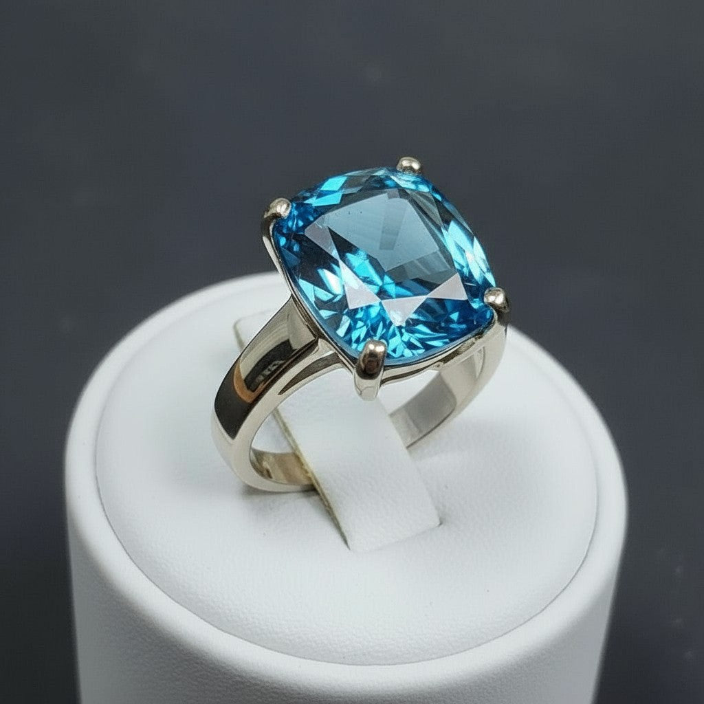 Never Forgotten Ring<br>Cushion Cut • Large 12x10mm