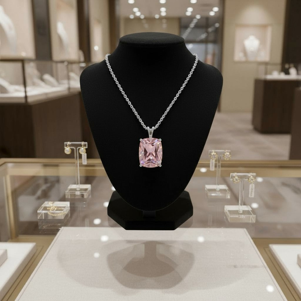 Never Forgotten Pendant<br>Cushion Cut • 16x12mm
