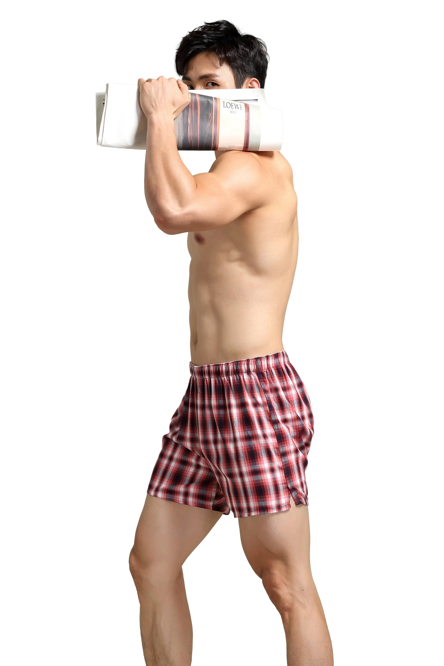 Men's Checkered Cotton Shorts - Comfortable & Relaxed Fit